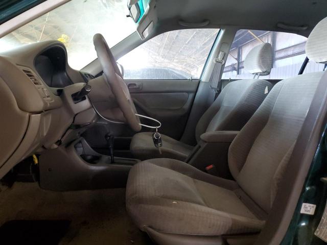 2HGEJ6612YH559659 - 2000 HONDA CIVIC BASE GREEN photo 7