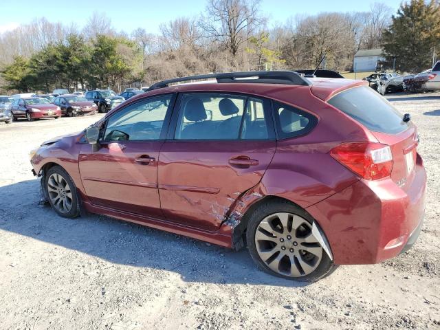 JF1GPAU67E8240529 - 2014 SUBARU IMPREZA SPORT LIMITED RED photo 2