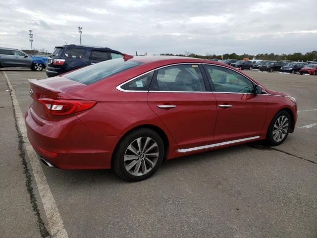 5NPE34AF3HH451557 - 2017 HYUNDAI SONATA SPORT RED photo 3