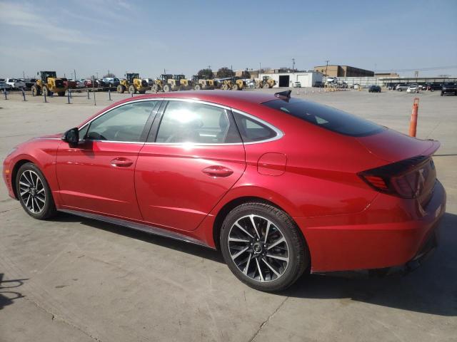 5NPEJ4J2XLH008592 - 2020 HYUNDAI SONATA SEL PLUS RED photo 2