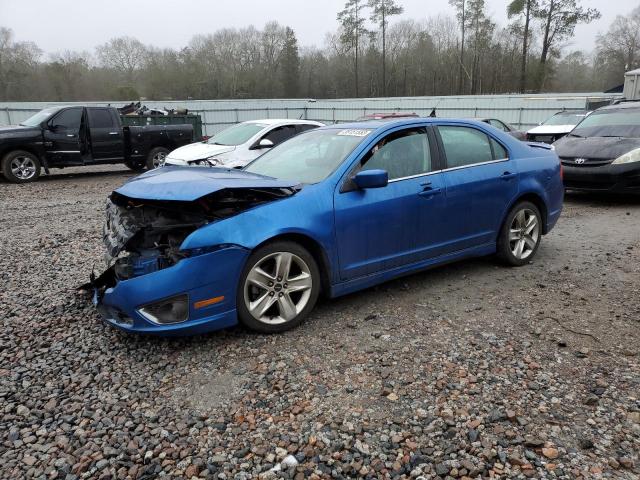 3FAHP0KC7CR209641 - 2012 FORD FUSION SPORT BLUE photo 1