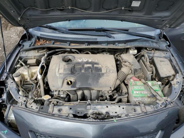 2T1BU4EE3AC432386 - 2010 TOYOTA COROLLA BASE CHARCOAL photo 11