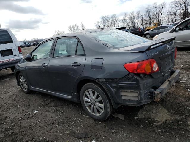 2T1BU4EE3AC432386 - 2010 TOYOTA COROLLA BASE CHARCOAL photo 2