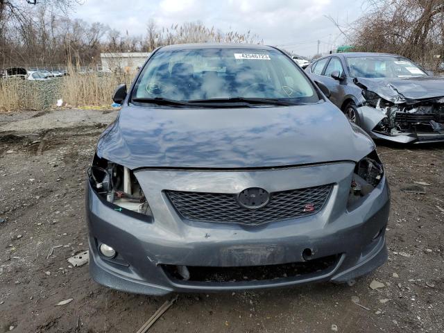 2T1BU4EE3AC432386 - 2010 TOYOTA COROLLA BASE CHARCOAL photo 5