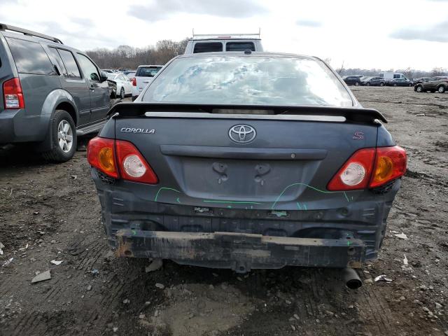 2T1BU4EE3AC432386 - 2010 TOYOTA COROLLA BASE CHARCOAL photo 6