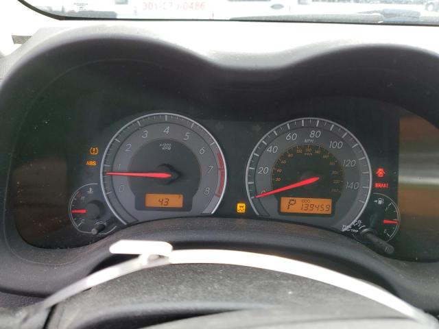 2T1BU4EE3AC432386 - 2010 TOYOTA COROLLA BASE CHARCOAL photo 9