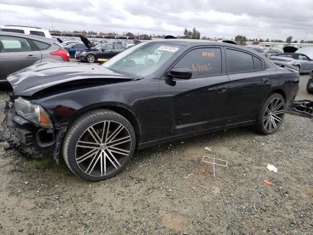 2C3CDXJG3EH199784 - 2014 DODGE CHARGER SXT BLACK photo 1