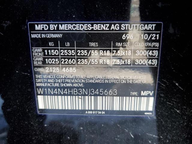 W1N4N4HB3NJ345663 - 2022 MERCEDES-BENZ GLA 250 4MATIC BLACK photo 14