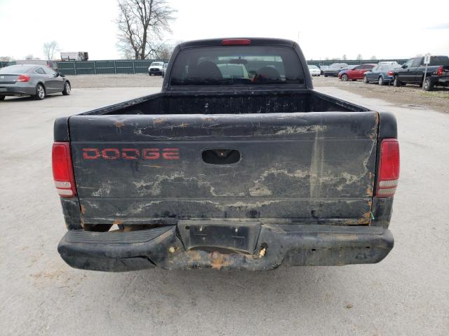 1B7GL22X3WS595760 - 1998 DODGE DAKOTA BLACK photo 6