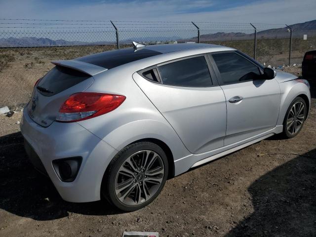 KMHTC6AE0HU314023 - 2017 HYUNDAI VELOSTER TURBO SILVER photo 3