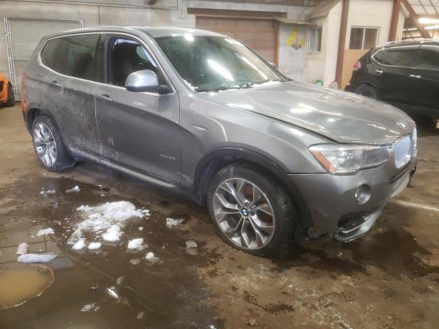 5UXWX9C51H0T07575 - 2017 BMW X3 XDRIVE28I GRAY photo 4