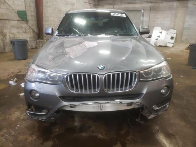 5UXWX9C51H0T07575 - 2017 BMW X3 XDRIVE28I GRAY photo 5