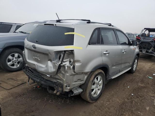 5XYKTDA21DG342192 - 2013 KIA SORENTO LX SILVER photo 3