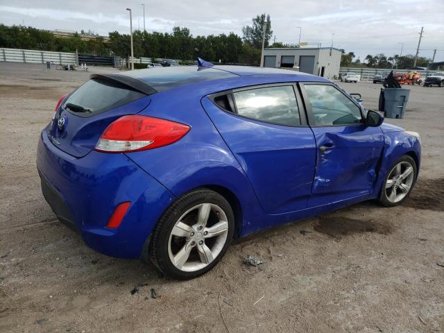 KMHTC6AD8EU215355 - 2014 HYUNDAI VELOSTER BLUE photo 3