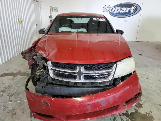 1C3CDZAB5EN125919 - 2014 DODGE AVENGER SE RED photo 5