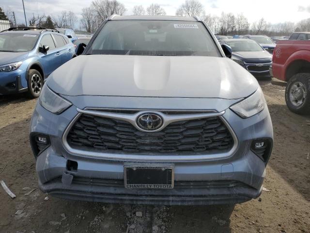 5TDGZRBH4MS146254 - 2021 TOYOTA HIGHLANDER XLE BLUE photo 5