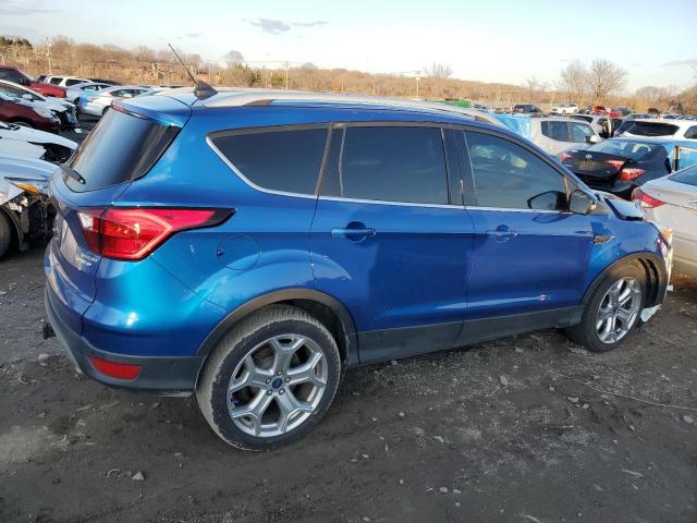 1FMCU9J93KUA50787 - 2019 FORD ESCAPE TITANIUM BLUE photo 3