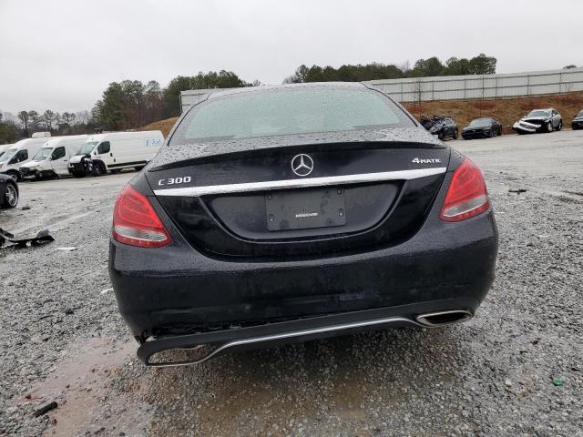 55SWF4KB9JU280324 - 2018 MERCEDES-BENZ C 300 4MATIC BLACK photo 6