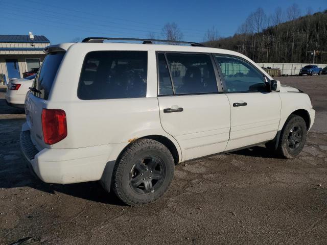 5FNYF185X5B001074 - 2005 HONDA PILOT EXL WHITE photo 3