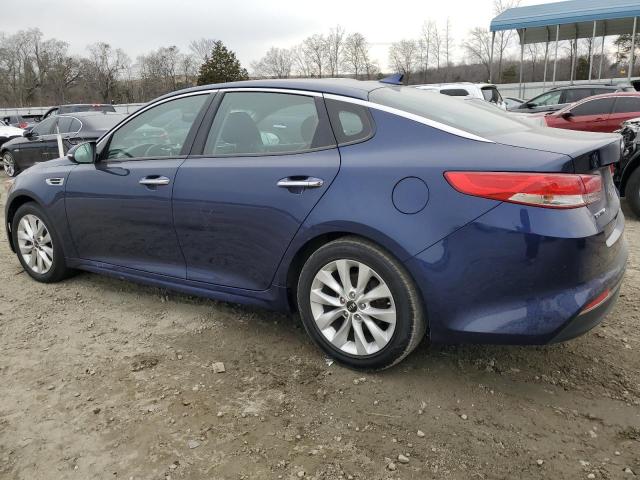 5XXGU4L33JG191574 - 2018 KIA OPTIMA EX BLUE photo 2