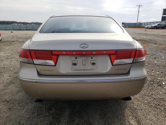 KMHFC46F26A137704 - 2006 HYUNDAI AZERA SE GOLD photo 6