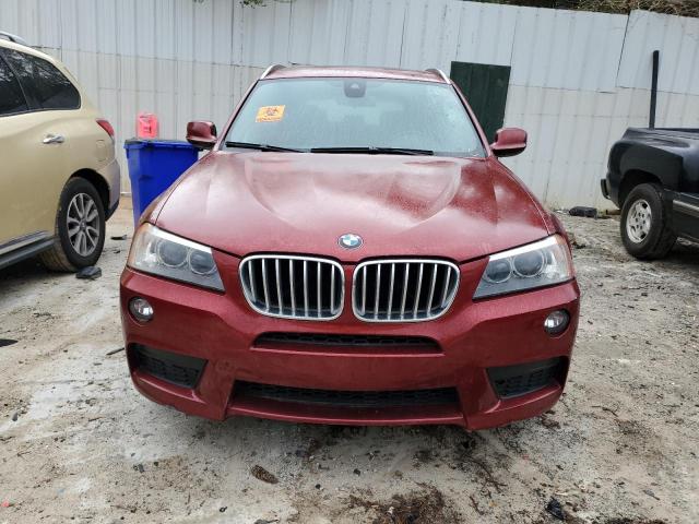 5UXWX9C51D0A23179 - 2013 BMW X3 XDRIVE28I MAROON photo 5