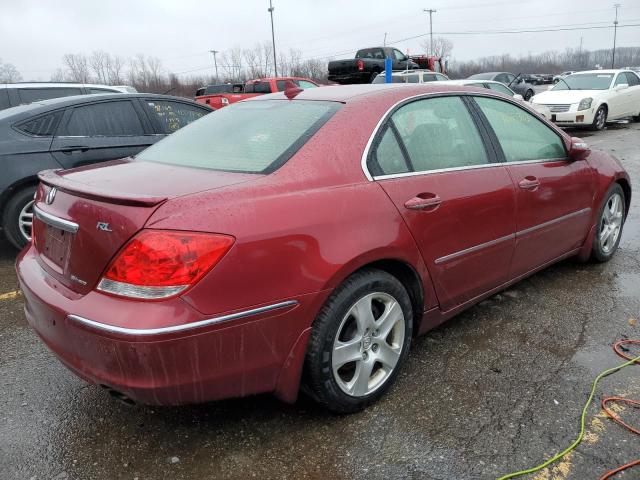 JH4KB16595C007805 - 2005 ACURA RL RED photo 3