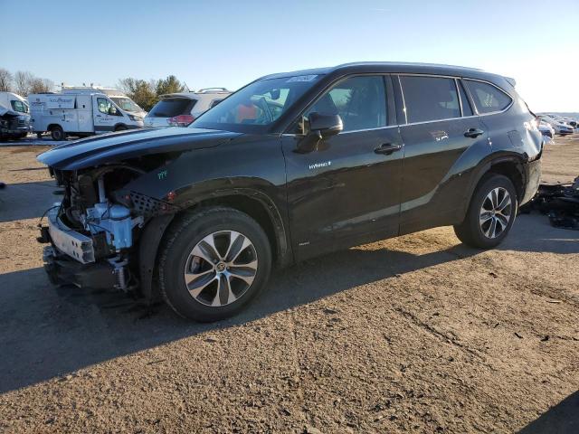 5TDHBRCH4MS534690 - 2021 TOYOTA HIGHLANDER HYBRID XLE BLACK photo 1