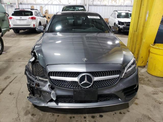 55SWF8DB0KU289189 - 2019 MERCEDES-BENZ C 300 GRAY photo 5