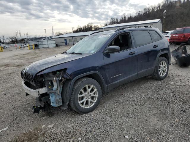 1C4PJMAS8GW215295 - 2016 JEEP CHEROKEE SPORT BLUE photo 1