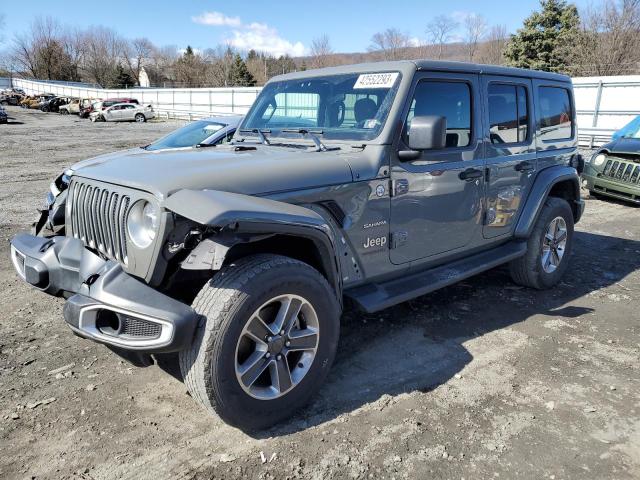 1C4HJXEN8MW614729 - 2021 JEEP WRANGLER U SAHARA GRAY photo 1