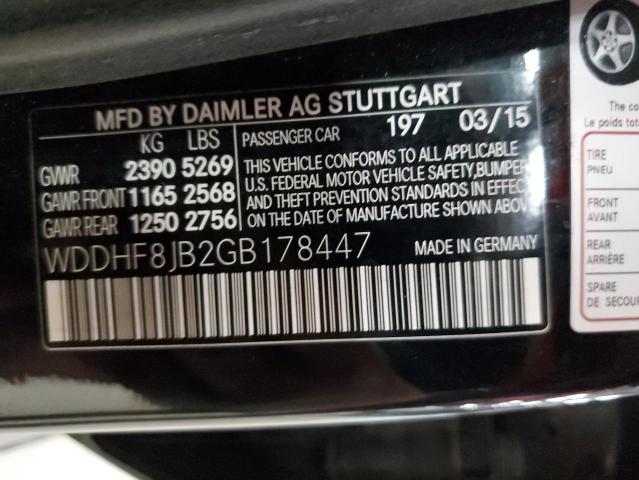 WDDHF8JB2GB178447 - 2016 MERCEDES-BENZ E 350 4MATIC BLACK photo 12