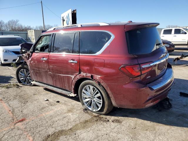 JN8AZ2NE8L9251976 - 2020 INFINITI QX80 LUXE RED photo 2