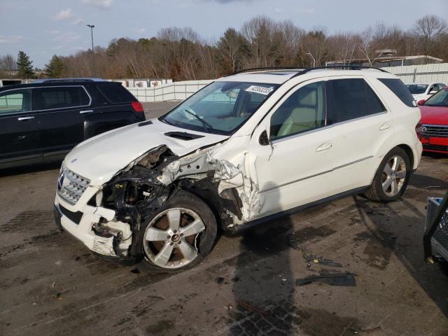 4JGBB8GB9AA566352 - 2010 MERCEDES-BENZ ML 350 4MATIC WHITE photo 1
