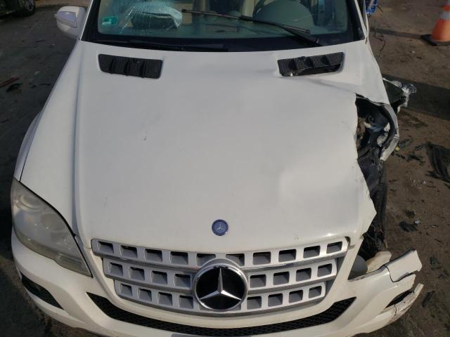 4JGBB8GB9AA566352 - 2010 MERCEDES-BENZ ML 350 4MATIC WHITE photo 12