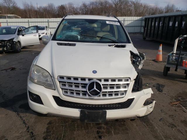 4JGBB8GB9AA566352 - 2010 MERCEDES-BENZ ML 350 4MATIC WHITE photo 5