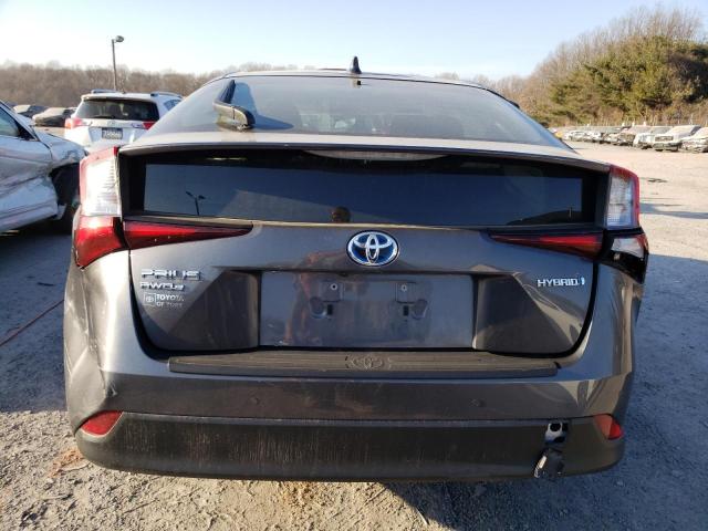 JTDL9MFU8N3034486 - 2022 TOYOTA PRIUS LE CHARCOAL photo 6