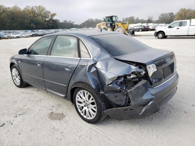 WAUAF78E48A134668 - 2008 AUDI A4 2.0T GRAY photo 2