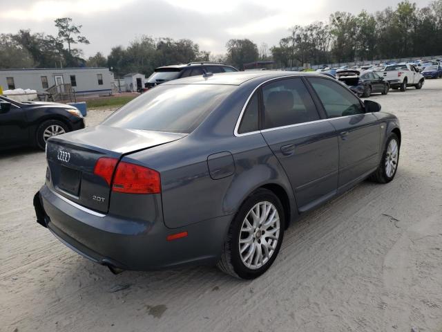 WAUAF78E48A134668 - 2008 AUDI A4 2.0T GRAY photo 3