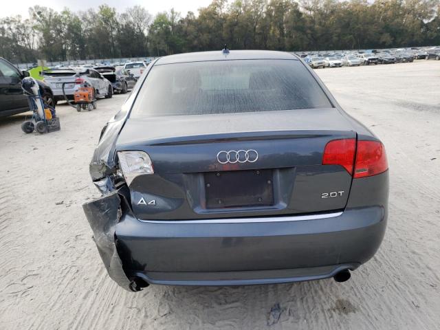 WAUAF78E48A134668 - 2008 AUDI A4 2.0T GRAY photo 6