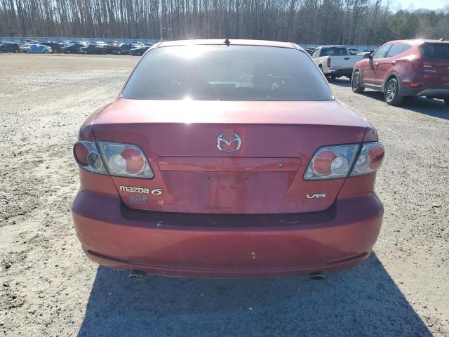 1YVHP80D965M28087 - 2006 MAZDA 6 S RED photo 6