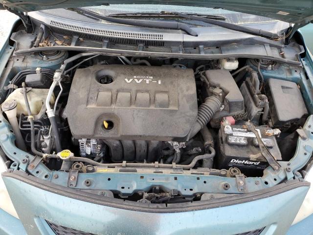 2T1BU4EE7AC277566 - 2010 TOYOTA COROLLA BASE TURQUOISE photo 11