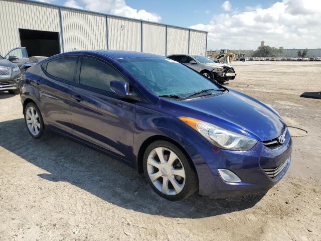 5NPDH4AE0DH417218 - 2013 HYUNDAI ELANTRA GL BLUE photo 4