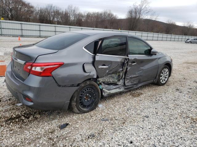 3N1AB7AP4HY237579 - 2017 NISSAN SENTRA S GRAY photo 3