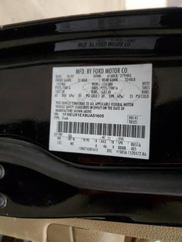 1FMEU51EX8UA51605 - 2008 FORD EXPLORER S XLT BLACK photo 12