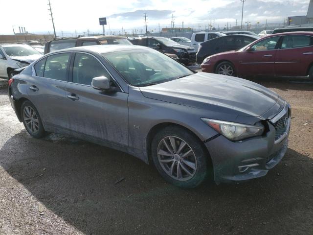 JN1EV7AR4GM341307 - 2016 INFINITI Q50 PREMIUM GRAY photo 4