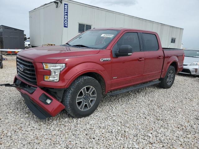 1FTEW1CP4GKF80211 - 2016 FORD F150 SUPERCREW RED photo 1