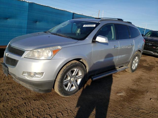 1GNKRGED0BJ296774 - 2011 CHEVROLET TRAVERSE LT SILVER photo 1