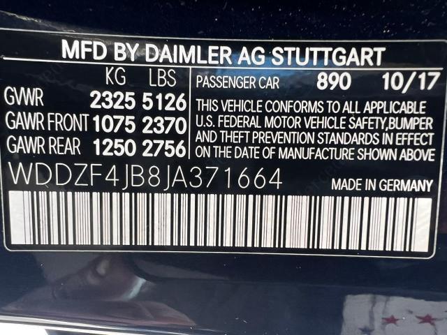 WDDZF4JB8JA371664 - 2018 MERCEDES-BENZ E 300 BLUE photo 15