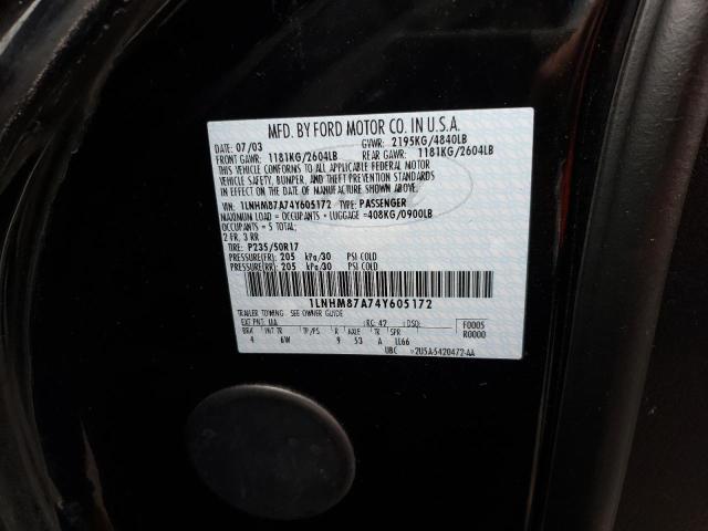 1LNHM87A74Y605172 - 2004 LINCOLN LS 黑色 照片 13